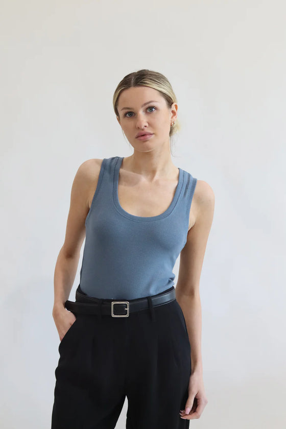 Essential Cotton Ribbed Tank