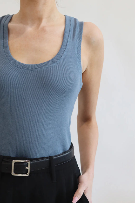 Essential Cotton Ribbed Tank