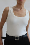 Essential Cotton Ribbed Tank