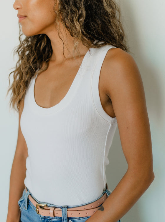 Essential Cotton Ribbed Tank