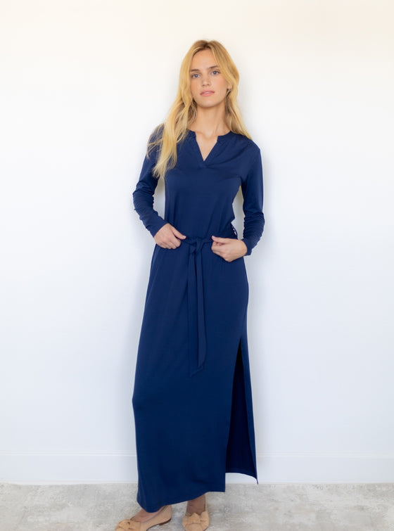 Nora Belted Maxi Dress