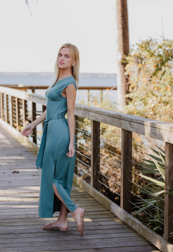 Charlotte Belted Maxi Dress